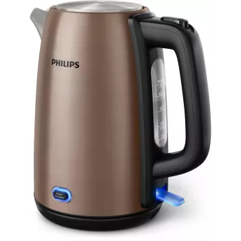 Philips Viva Collection HD9355/92 Wasserkocher 1,7 L 1900 W Schwarz, Kupfer