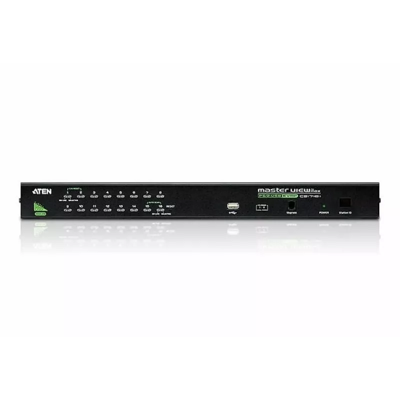 ATEN 16-Port USB - PS/2 VGA KVM Switch mit USB-Peripherieanschluss
