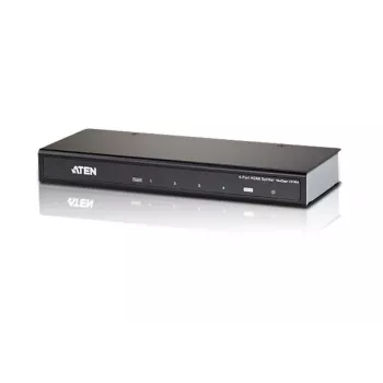 ATEN 4-Port HDMI Audio/Video Splitter 4Kx2K, HDMI, 4x HDMI, 4096 x 2160 Pixel, Schwarz, 4K Ultra HD, 15 m