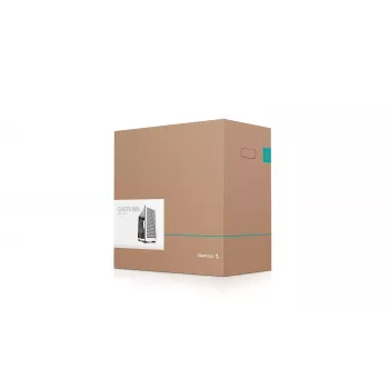 PC-Gehäuse DeepCool CH370 WH Mini Tower — Weiß, Micro ATX/Mini-ITX, gehärtetes Glas, RGB-Lüfter, 2x 3,5-Zoll-Schächte, 3x 2,5-Zoll-Schächte, GPU bis 320 mm