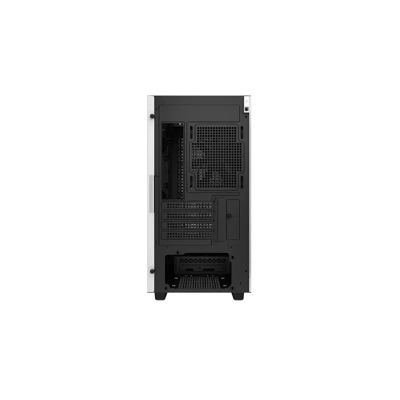 PC-Gehäuse DeepCool CH370 WH Mini Tower — Weiß, Micro ATX/Mini-ITX, gehärtetes Glas, RGB-Lüfter, 2x 3,5-Zoll-Schächte, 3x 2,5-Zoll-Schächte, GPU bis 320 mm