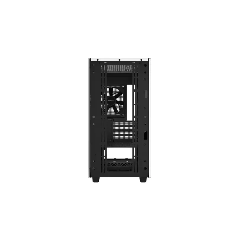 PC-Gehäuse DeepCool CH370 WH Mini Tower — Weiß, Micro ATX/Mini-ITX, gehärtetes Glas, RGB-Lüfter, 2x 3,5-Zoll-Schächte, 3x 2,5-Zoll-Schächte, GPU bis 320 mm