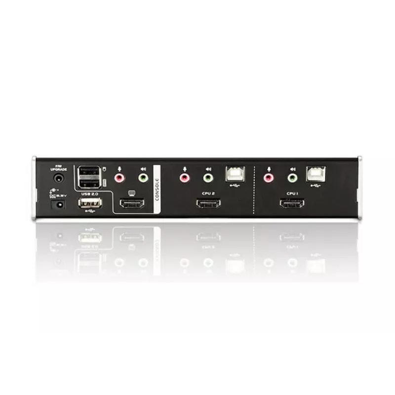 ATEN 2-Port USB HDMI KVM Switch mit Audio & USB 2.0 Hub (KVM-Kabel enthalten)