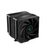 Luftkühler DeepCool AK620 ZERO DARK 12 cm Schwarz, 6 Heatpipes, 2x120 mm PWM-Lüfter, TDP 260 W, Höhe 160 mm