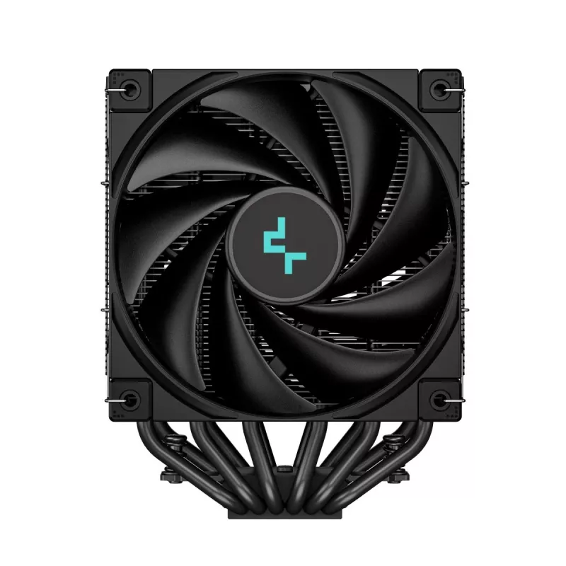 Luftkühler DeepCool AK620 ZERO DARK 12 cm Schwarz, 6 Heatpipes, 2x120 mm PWM-Lüfter, TDP 260 W, Höhe 160 mm