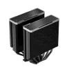 Luftkühler DeepCool AK620 ZERO DARK 12 cm Schwarz, 6 Heatpipes, 2x120 mm PWM-Lüfter, TDP 260 W, Höhe 160 mm