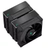 Luftkühler DeepCool AK620 ZERO DARK 12 cm Schwarz, 6 Heatpipes, 2x120 mm PWM-Lüfter, TDP 260 W, Höhe 160 mm