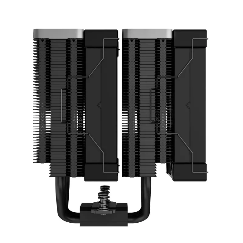 Luftkühler DeepCool AK620 ZERO DARK 12 cm Schwarz, 6 Heatpipes, 2x120 mm PWM-Lüfter, TDP 260 W, Höhe 160 mm