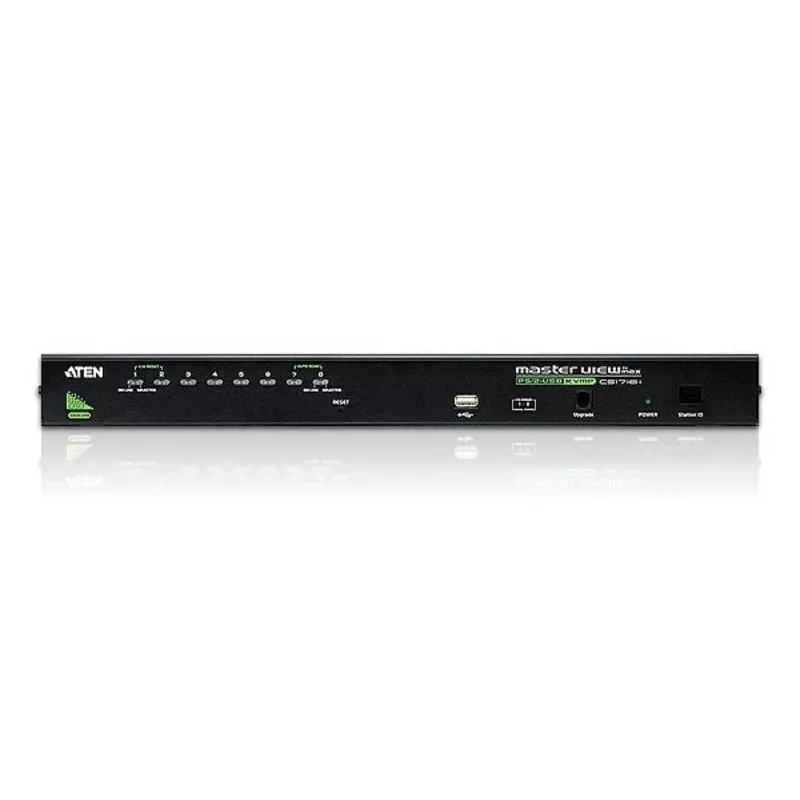 ATEN 8-Port USB - PS/2 VGA KVM Switch mit USB-Peripherieanschluss