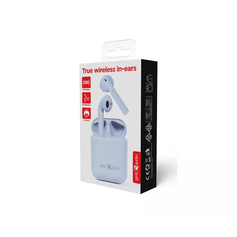 GEMBIRD Wireless TWS In-Ear Headset Seattle - Stereo - Bluetooth - Misty Grey