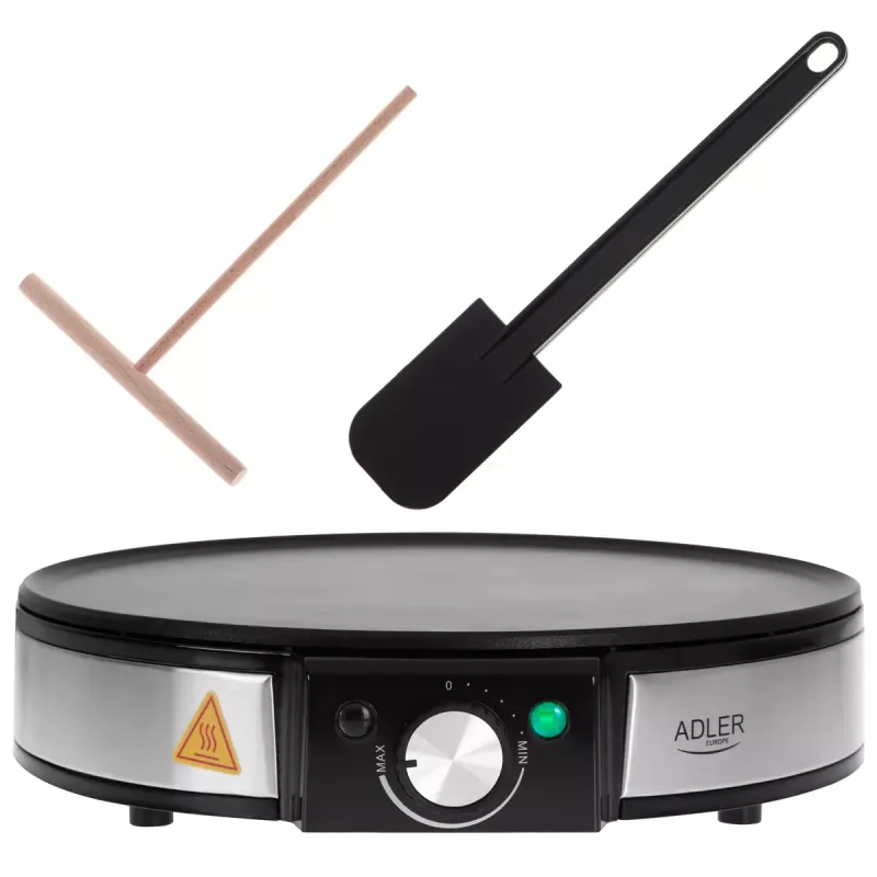 Crêpe-Maker Adler AD 3058 1600 W Schwarz Edelstahl