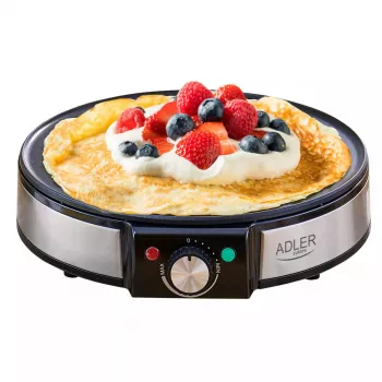 Crêpe-Maker Adler AD 3058 1600 W Schwarz Edelstahl