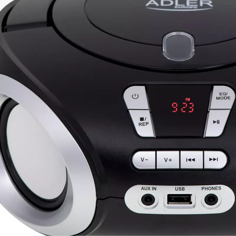 Tragbarer CD-Player Adler AD 1181 Schwarz Silber