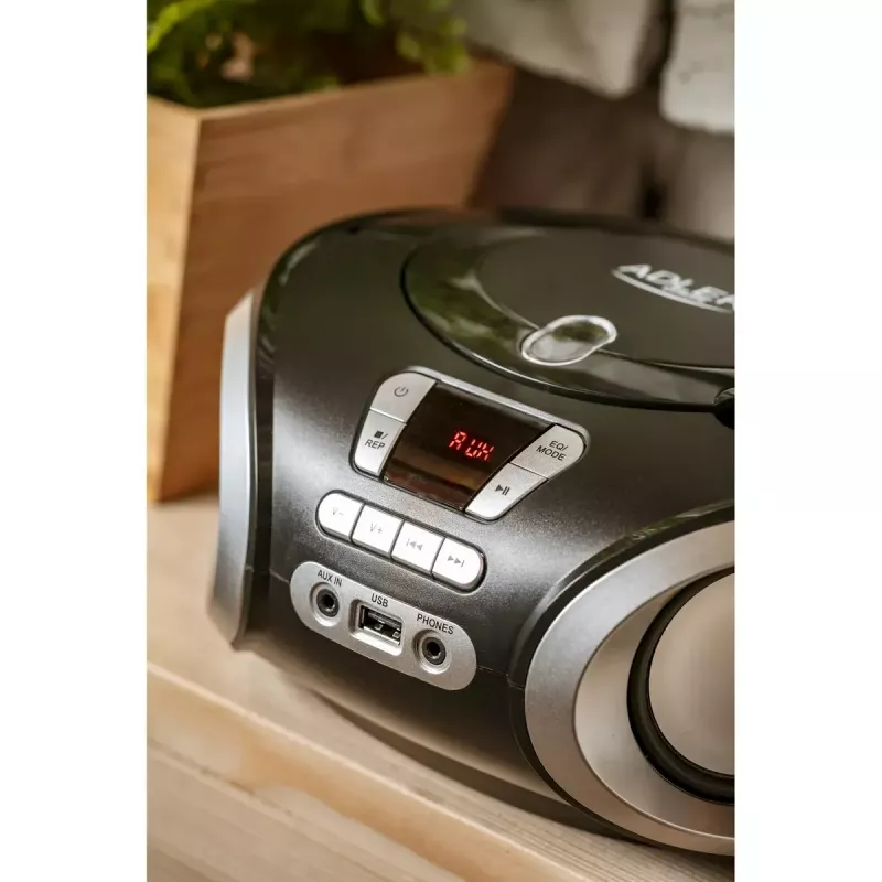 Tragbarer CD-Player Adler AD 1181 Schwarz Silber