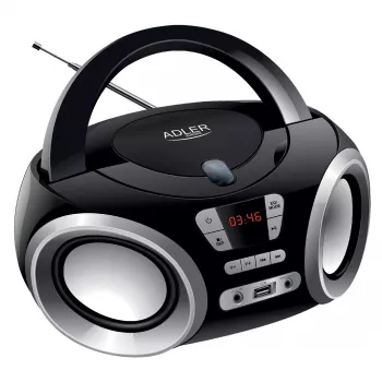 Tragbarer CD-Player Adler AD 1181 Schwarz Silber