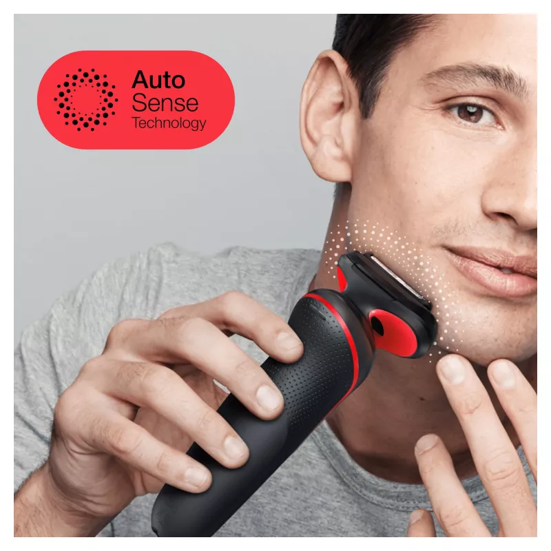 Braun Series 5 50-R1000s Folienrasierer Schwarz, Rot