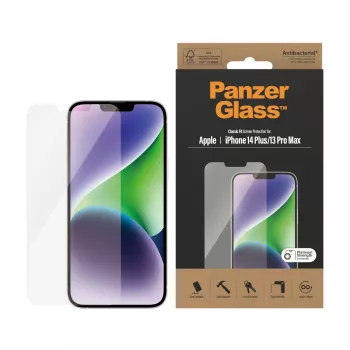 PanzerGlass Displayschutzfolie für Apple iPhone 14 Plus 13 Pro Max, kratz- und stoßfest