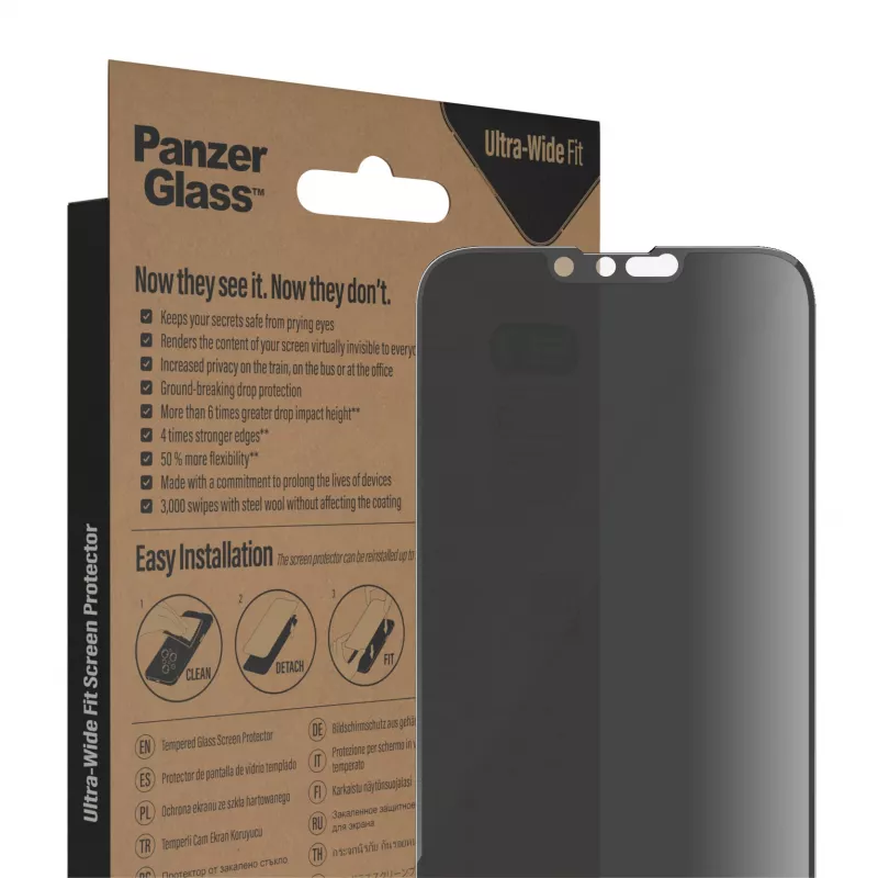 Datenschutz-Displayschutz PanzerGlass Apple iPhone 14 Plus 13 Pro Max kratzfest stoßfest