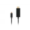 LANBERG Kabel USB-C(m) -HDMI(m) 1m 4K 60Hz Schwarz