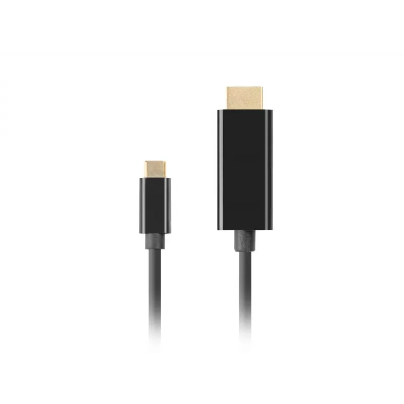 LANBERG Kabel USB-C(m) -HDMI(m) 1m 4K 60Hz Schwarz