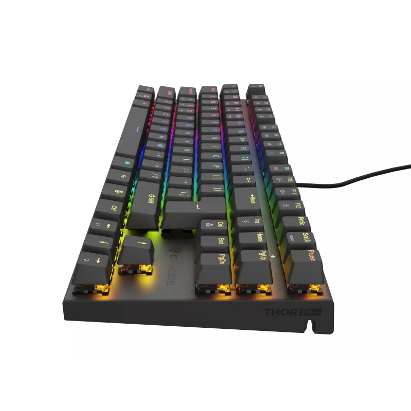 GENESIS Thor 303 TKL Tastatur Gaming USB QWERTY Schwarz RGB LED