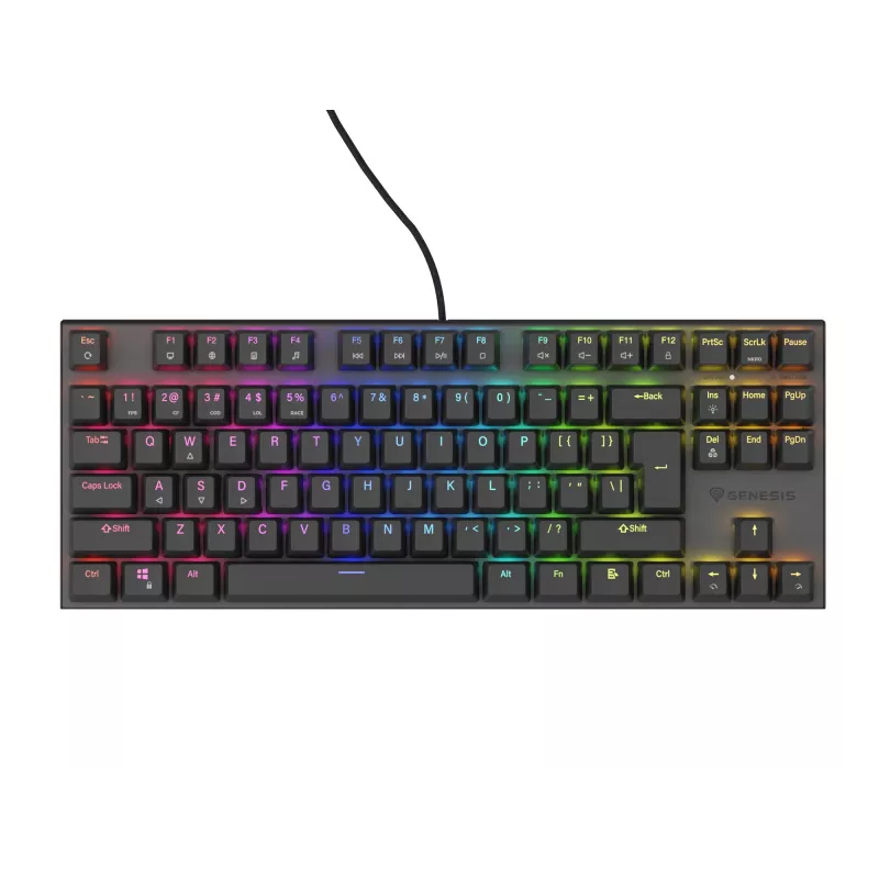GENESIS Thor 303 TKL Tastatur Gaming USB QWERTY Schwarz RGB LED