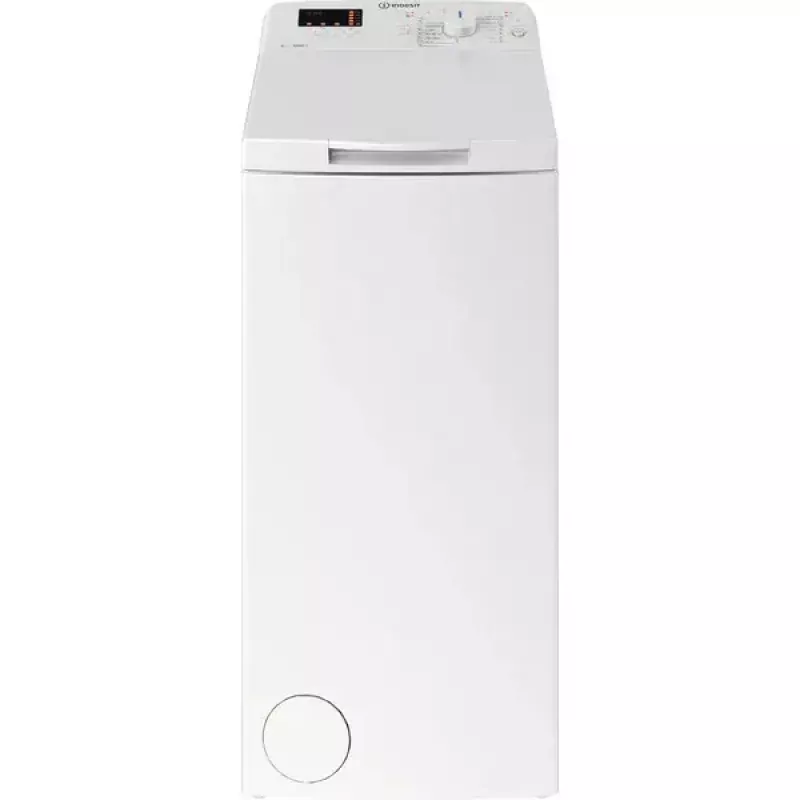 Toplader-Waschmaschine INDESIT BTW S60400 EU/N — 6 kg, 1000 U/min, Energieklasse C, Weiß