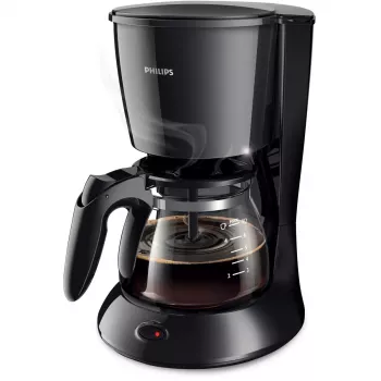 Philips Daily Collection HD7432/20 Filterkaffeemaschine, 750 W, 0,6 l Wassertank, 2-7 Tassen, schwarz