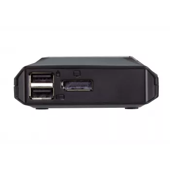 ATEN 2-Port USB-C 4K DisplayPort KVM Switch mit Fernbedienung zur Portauswahl