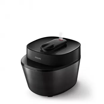 Elektrischer Schnellkochtopf Philips HD2151/40 — 5 L, 1000 W, 34 Automatikprogramme, schwarz