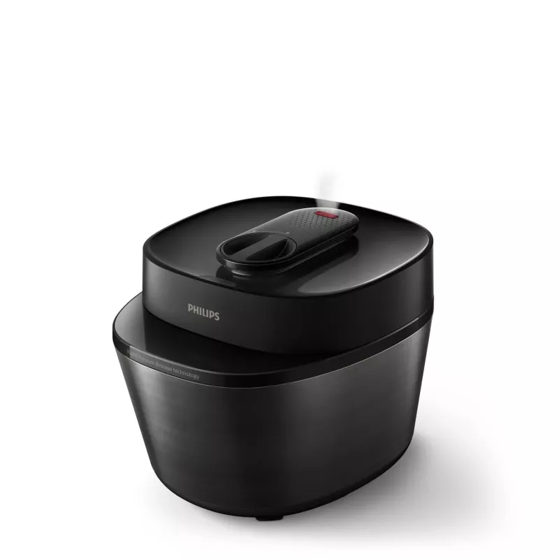 Elektrischer Schnellkochtopf Philips HD2151/40 — 5 L, 1000 W, 34 Automatikprogramme, schwarz