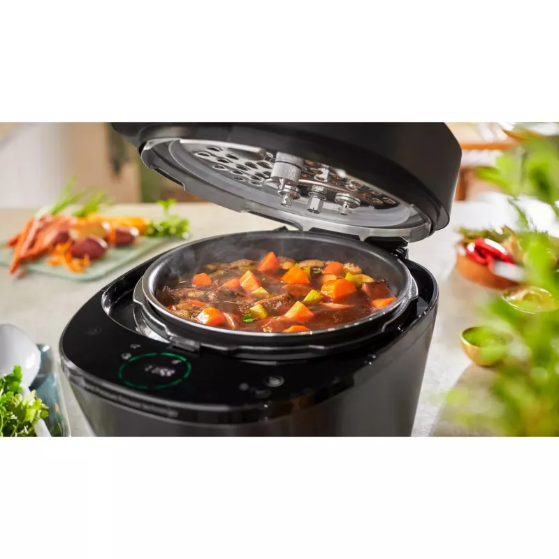Elektrischer Schnellkochtopf Philips HD2151/40 — 5 L, 1000 W, 34 Automatikprogramme, schwarz