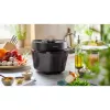 Elektrischer Schnellkochtopf Philips HD2151/40 — 5 L, 1000 W, 34 Automatikprogramme, schwarz