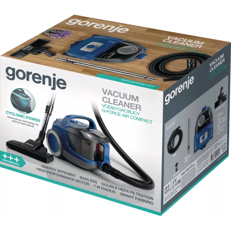 Gorenje VCEA01GACBUCY 2,2 L Zylinderstaubsauger Trockenreinigung Beutellos