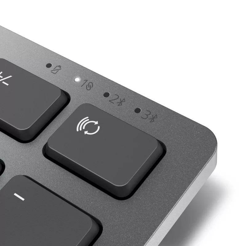DELL Pro Plus Tastatur - KB700 - Russisch (QWERTY), Full-Size (100%), Kabellos, RF Wireless + Bluetooth, QWERTY, Grau