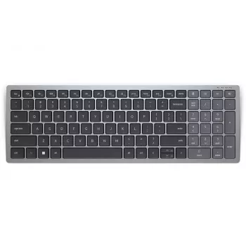Tastatur DELL KB740 Office RF Wireless + Bluetooth QWERTY US International Grau Schwarz