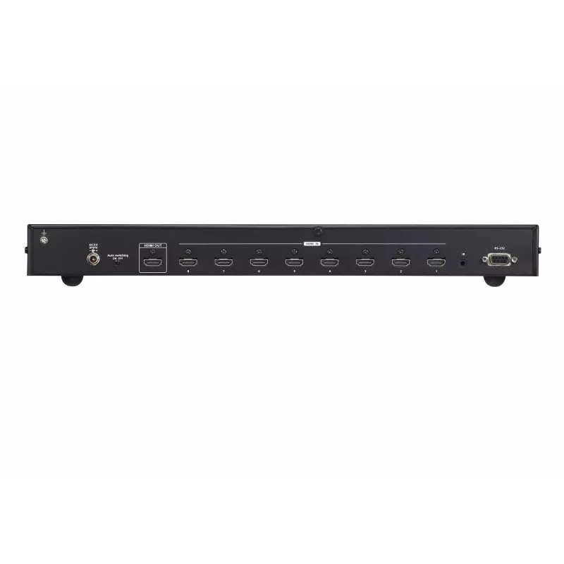 ATEN 8-Port True 4K HDMI Switch, HDMI, Metall, Schwarz, 60 Hz, 3 m, 1920 x 1080 (HD 1080), 3840 x 2160, 4096 x 2160