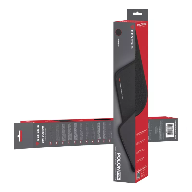 GENESIS Polon 200 XL Gaming-Mauspad Schwarz
