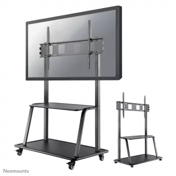 Neomounts NS-M4000Schwarz TV-Rollwagen 60–105 Zoll, Schwarz, fester Bodenständer, Stahl, 150 kg, 152,4 cm (60 Zoll), 2,67 m (105 Zoll)