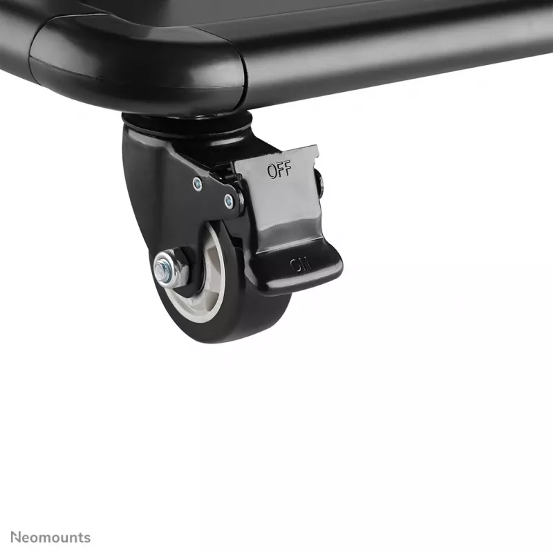 Neomounts NS-M4000Schwarz TV-Rollwagen 60–105 Zoll, Schwarz, fester Bodenständer, Stahl, 150 kg, 152,4 cm (60 Zoll), 2,67 m (105 Zoll)