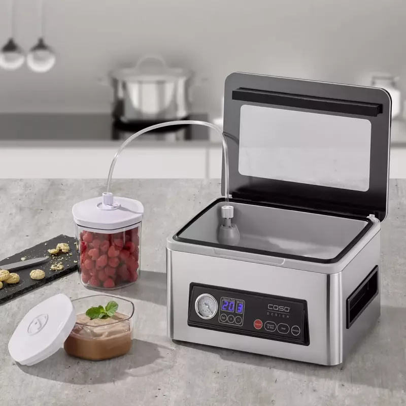Vakuumierer Caso VacuChef 50 Power 300 W Edelstahl Modell 01416 zur Lebensmittelkonservierung