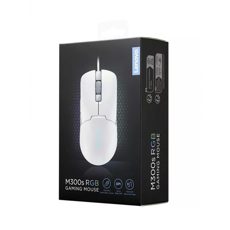 Lenovo GY51H47351 Maus Gaming Rechtshänder USB Typ-A Optisch 8000 DPI