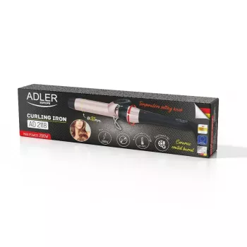 Lockenstab Adler AD 2118 — 32 mm Keramikrohr, PTC-Keramikheizung, 140–200 °C, 56 W