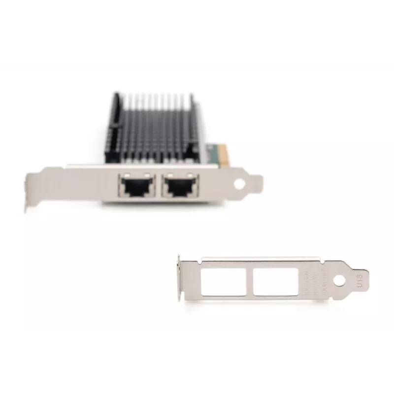 DIGITUS Ethernet Serveradapter – 10 Gbit/s Dual-Port PCIe X8, Intel X540 BT2