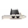 DIGITUS Ethernet Serveradapter – 10 Gbit/s Dual-Port PCIe X8, Intel X540 BT2