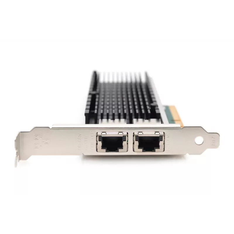 DIGITUS Ethernet Serveradapter – 10 Gbit/s Dual-Port PCIe X8, Intel X540 BT2