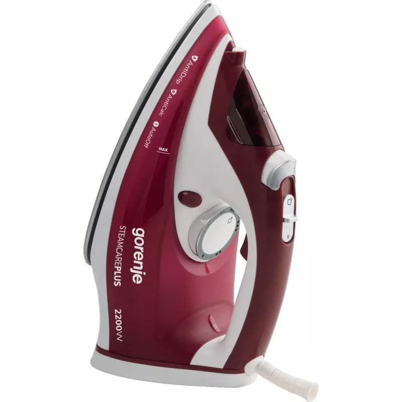 Gorenje SIH2200RBC Dampfbügeleisen Keramiksohle 2200 W Rot