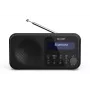 Sharp DR-P420(BK) Tokyo Tragbares Digitalradio, Tragbar, Digital, DAB, DAB+, UKW, Auto-Scan, Auto-Tuning, 2 W, AAC
