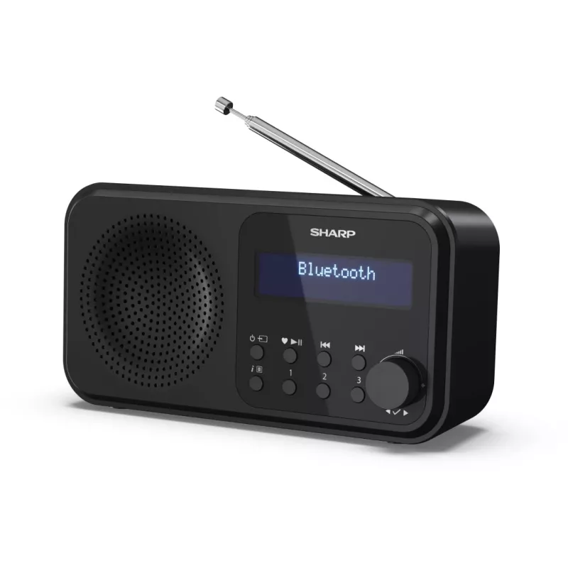 Sharp DR-P420(BK) Tokyo Tragbares Digitalradio, Tragbar, Digital, DAB, DAB+, UKW, Auto-Scan, Auto-Tuning, 2 W, AAC