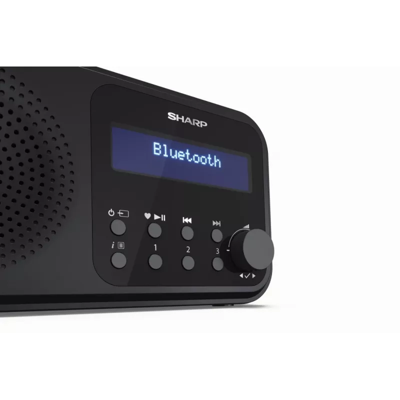 Sharp DR-P420(BK) Tokyo Tragbares Digitalradio, Tragbar, Digital, DAB, DAB+, UKW, Auto-Scan, Auto-Tuning, 2 W, AAC